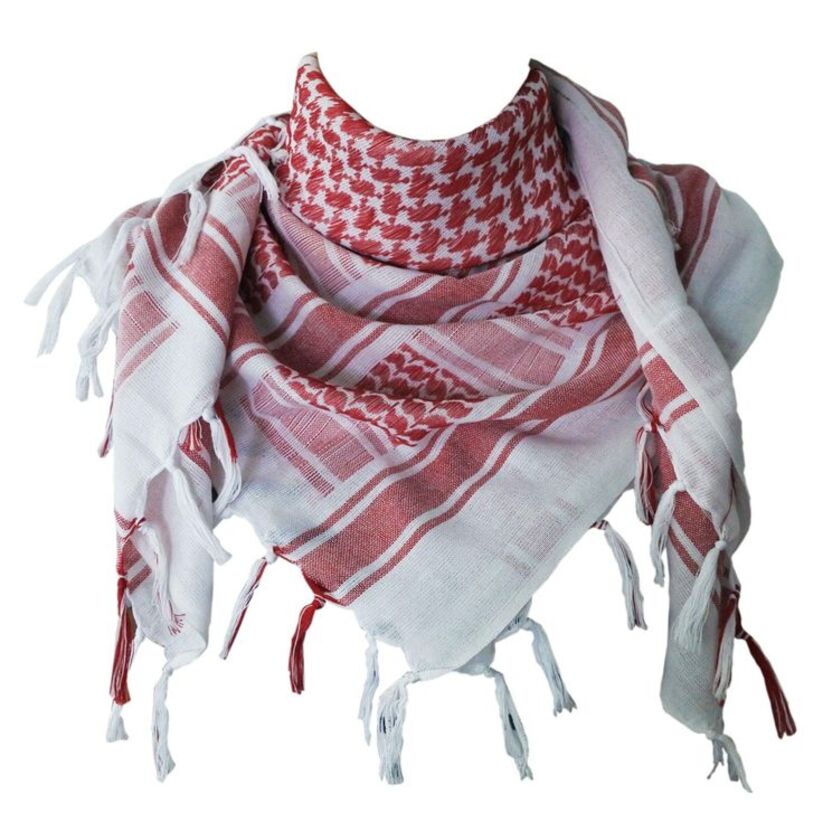 Shemagh - White & Red Unisex