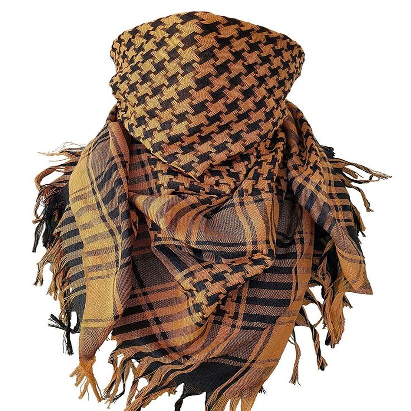 Shemagh - Camel & Black Unisex