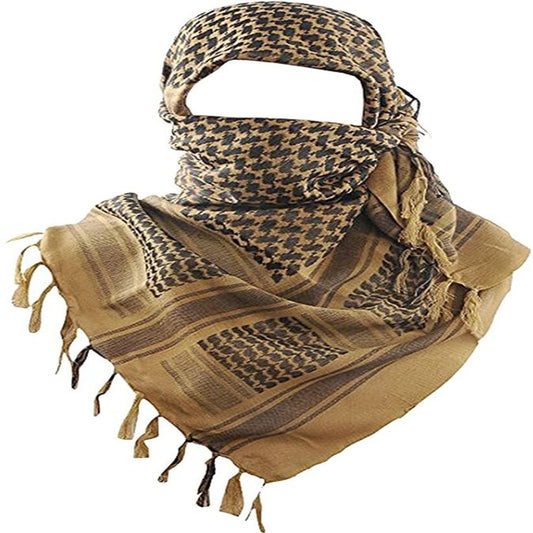 Shemagh - Camel & Black Unisex