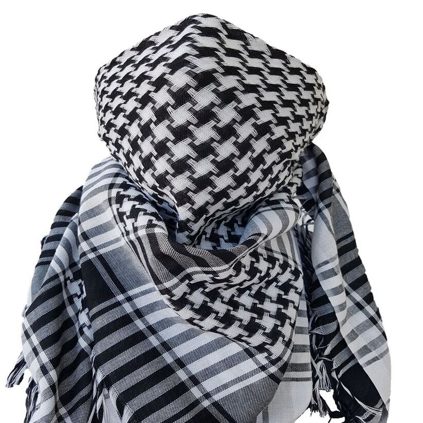 Shemagh - Black & White Unisex